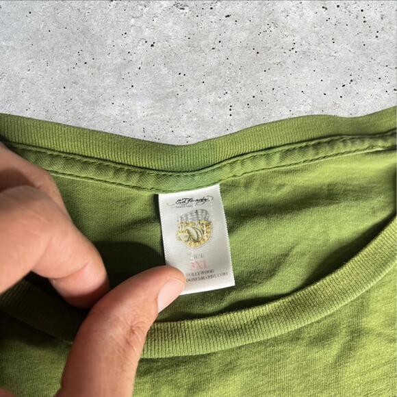 RARE Christian Audigier Ed Hardy Design Panther Spider‎ Tee Size 3XL - Picture 3 of 9